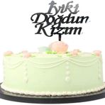 Samur Gümüş Renk İyiki Doğdun Kızım Yazılı Doğum Günü Partisi Pleksi Pasta Süsü