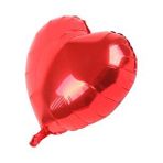 Samur Kırmızı Kalp 45 cm 18 inç Folyo Balon