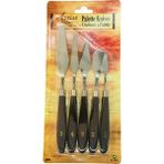 Samur Metal Ressam Tuval Spatula ve Bıçak Seti - 5 Parça