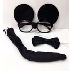 Samur Mickey Mouse Gözlüğü Papyonu Kuyruğu Seti