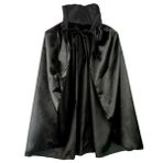 samur parti parti aksesuar & kostüm Siyah Renk Yakalı Halloween Pelerini 90 Cm