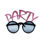 Samur Party Yazılı Simli Pembe Renk 15x7 cm Parti Gözlüğü