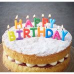 Samur Rengarenk Happy Birthday Yazılabilen Doğum Günü Mumu
