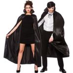 Samur Siyah Cadılar Bayramı Yakalı Dracula Yetişkin Pelerin