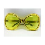 Samur Yeşilçam Temalı Gold Renk 7x16 cm Parti Gözlüğü