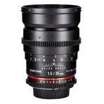 Samyang 35mm T1.5 VDSLR Canon Uyumlu Lens