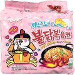 Samyang Buldak Carbonara Ramen 130G 5 Adet Hazır Noodle Hızlı Hazırlanır Lezzetli