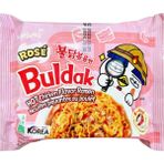 Samyang Buldak Rose Hot Chicken Flavor Noodle 140 gr Kore Menşeli Tavuk Aromalı