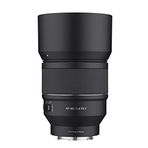 SAMYANG Sony E (SYIO85SE2-E) için 85 mm F1.4 AF Serisi II Tam Çerçeve Telefoto Otomatik Odaklama Lensi, Siyah