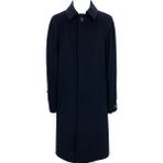 ŞAN 1030 Model Erkek Lacivert Bebe Yaka Reglan Kol 110 Boy Palto - Koyu Lacivert - 56