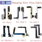 San Gold Şarj Portu Flex Kabloları iPad 2 3 4 5 6 Hava Hava 2, iPad 9.7 2017 2018 USB Şarj Aleti Konektörü Priz Dock Şarj Flex (Yurt Dışından)
