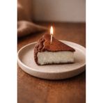 San Sebastian Cheesecake Dekoratif Mum - Kahverengi - Bej - 1