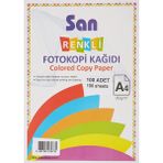 San Takatuka San Renkli A4 Fotokopi Kağıdı 100'LÜ 80GR