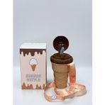 Sanal Ticaretim Dondurma Şeklinde Pipetli 500 Ml Kahverengi Matara