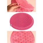 Sanal Trend 26 Cm Silikon Vantuzlu Banyo Fırçası Masaj Pedi Sırt Ayak Kesesi Yıkama Aleti | Sırt Lifi Ayak Matı - Renkli