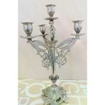 SANAT TACİRİ 4 Lü Gümüş Kaplama Mumluk Metal Şamdan Pirinç Mumluk 775071028