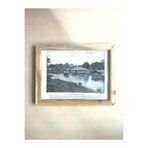 SANAT TACİRİ Camsiz Çift Tarafli Ahşap Çerçeveli Dijital Baski Resim Tablo Post Office London Ve İndian EK56FS431344