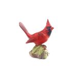 SANAT TACİRİ El Yapımı Ingiliz Porselen Red Cardinal Bone China Kırmızı Kuş Biblosu