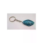 SANAT TACİRİ - Mavi Renkte Kabartma Desenli Anahtarlık - Metal Anahtarlık EK3563768