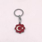 Sanat Taciri Turk Bayragi Temali Anahtarlik - Metal Anahtarlik