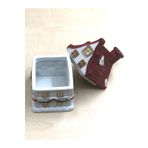 SANAT TACİRİ VİNTAGE PORSELEN EV KAPAKLI BİBLO DEKORATİF KUTU NO 14 TYC6Y457X76