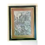 SANAT TACİRİ Vintage Rölyef Tablo Metal Kabartmali Ramazan Davulu Eski Osmanli Sokaklari EK56F59Y9245