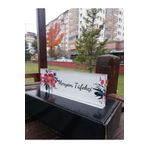 SANATBLOĞU 3D Ofis Masası İsim Plakası Dekoru Akrilik Pleksi Özel İsim Plakası(20 x 6) 024 CLK-682