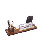 SANATBLOĞU ANKA DOĞAL AHŞAP EL YAPIMI MASA İSİMLİĞİ ALTIN SET MASA ÜSTÜ İSİMLİK CLK-1255