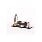 SANATBLOĞU AVUKAT İSİMLİĞİ THEMİS BİBLOLU 3D MODERN GÖRÜNÜMLÜ SANAT FÜME MASA İSİMLİĞİ CLK-651
