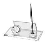 SANATBLOĞU DAİAMOND KRİSTAL ŞEFFAF ALTIN SET DESENLİ OFİS MASA ÜSTÜ İSİMLİĞİ HEDİYELİK MASA İSİMLİK 533 CLK-1521