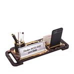 SANATBLOĞU DOĞAL AHŞAP AMAZON DESENLİ MASA İSİMLİĞİ YÜKSEK AYAKLI MASA İSİMLİK CLK-1174