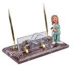 SANATBLOĞU DOKTORLAR İÇİN MESLEKİ BİBLOLU DOĞAL DEKORATİF MERMER MASA İSİMLİĞİ 2050 CLK-946