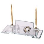 SANATBLOĞU KABARTMA Premium Mini Şeffaf Kristal Masa İsimlik CLK-1566
