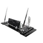 SANATBLOĞU KRİSTAL TASARIM FÜME GÜMÜŞ MASA İSİMLİK ÖZEL HEDİYE OFİS MASA İSİMLİĞİ CLK-1013