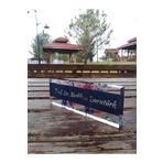 SANATBLOĞU Ofis Masası İsim Plakası Dekoru Şeffaf Kristal Cam Özel İsim Plakaları - (20 x 6) 031 CLK-790