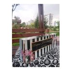 SANATBLOĞU Ofis Masası İsim Plakası Dekoru Şeffaf Kristal Cam Özel İsim Plakaları - (20 x 6) A11 CLK-896