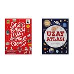 Sanatçı Burada Ne Anlatmak İstemiş? (Ciltli): (Müze Maketi ve Çıkartma Hediyeli) & Uzay Atlası (2 Kitap Set)