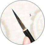 Sanathobi Tahrir Fırçası No:1-S Beden 2.1Cm Uç Uzunluğu-(Çini, Seramik, Tezhip, Minyatür,Boyama Sanatları)