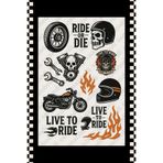 sanatıbedi Araba Motor ve Kask için Suya Dayanıklı Sticker - Motorsiklet Kask Bisiklet Araba için Etiket