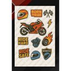 sanatıbedi Motorsiklet ve Kask için Suya Dayanıklı Sticker - Motor Kask Bisiklet Araba için Etiket