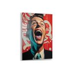 Sanatsal Cam Tablo - Pop Art - Dikey Motif 05-001, 65 x 45