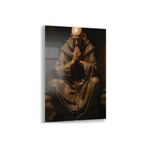 Sanatsal Cam Tablo - Rönesans - Dikey Motif 15-002, 65 x 45