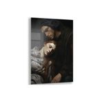 Sanatsal Cam Tablo - Rönesans - Dikey Motif 15-003, 65 x 45