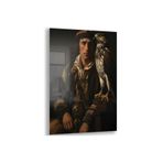 Sanatsal Cam Tablo - Rönesans - Dikey Motif 15-004, 65 x 45
