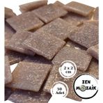 Sanatsal Mozaik Çalışmalarınız Için 20X20 mm (2x2 Cm) Renkli Cam Mozaik Taşı - Antik Mürdüm