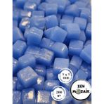 Sanatsal Mozaik Çalışmalarınız Için Renkli Cam Mozaik Taşı - 7x7 mm - Açık Mavi