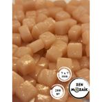 Sanatsal Mozaik Çalışmalarınız Için Renkli Cam Mozaik Taşı - 7x7 mm - Açık Pembe