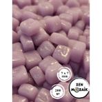 Sanatsal Mozaik Çalışmalarınız Için Renkli Cam Mozaik Taşı - 7x7 mm - Lila