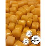 Sanatsal Mozaik Çalışmalarınız Için Renkli Cam Mozaik Taşı - 7x7 mm - Turuncu