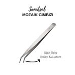 Sanatsal Mozaik Mozaik Cımbızı Eğik Uçlu Çelik Cımbız